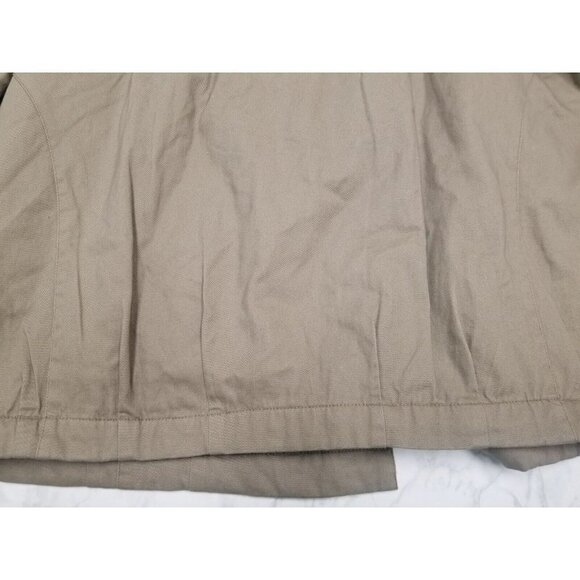 willow lane Coat quilted inside‎ oversized big buttons beige  size 1x - Picture 13 of 16